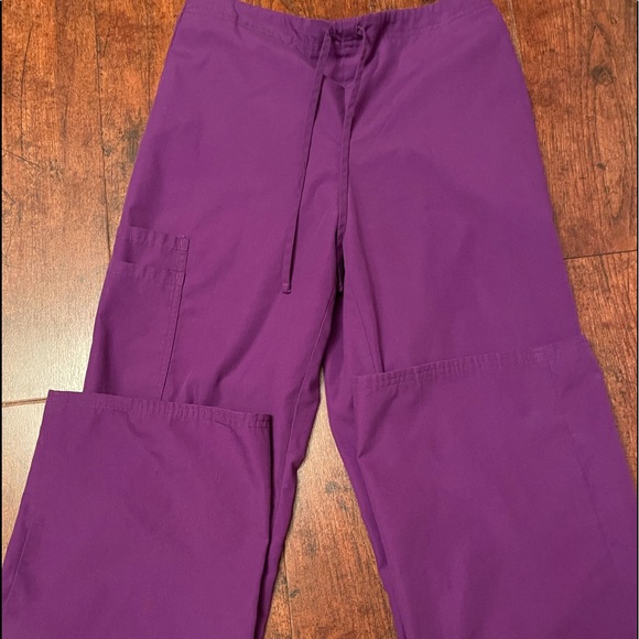 Purple scrub pants size Xs